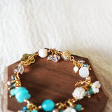 Faerie Bloom Bracelet in Ocean Blue Pearl