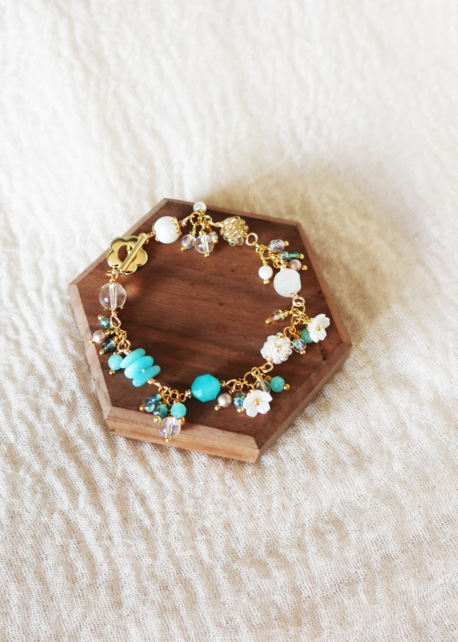 Faerie Bloom Bracelet in Ocean Blue Top
