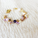 Faerie Bloom Bracelet in Purple Flower