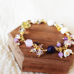 Faerie Bloom Bracelet in Purple Gem