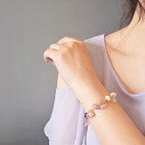 Faerie Bloom Bracelet in Purple Model