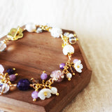 Faerie Bloom Bracelet in Purple Pearl