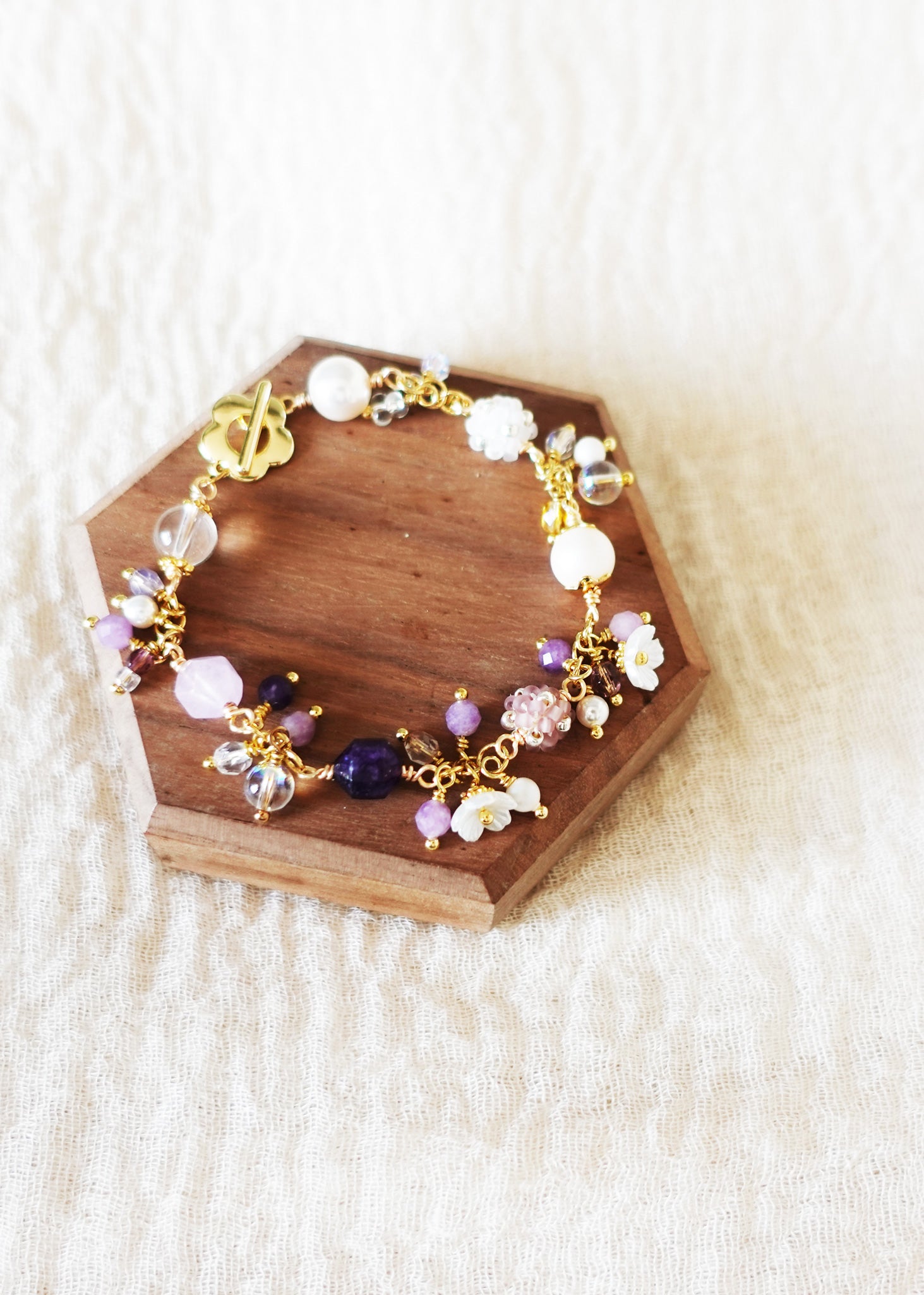 Faerie Bloom Bracelet in Purple Top