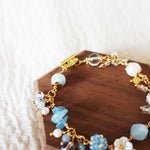 Faerie Bloom Bracelet in Sky Blue Clasp