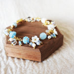 Faerie Bloom Bracelet in Sky Blue Flower