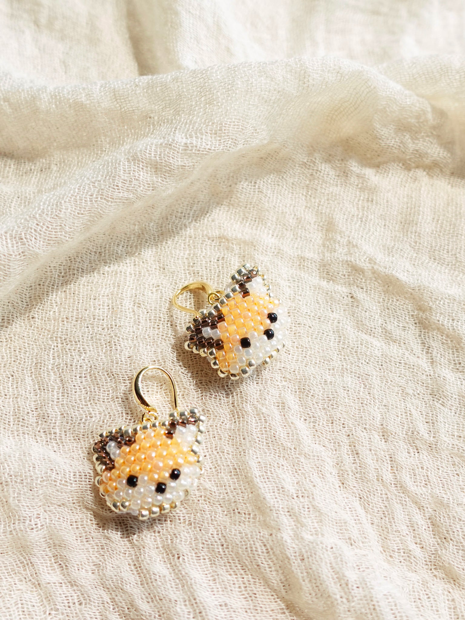 Fox Drop Earrings Side