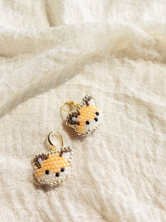 Fox Drop Earrings Side
