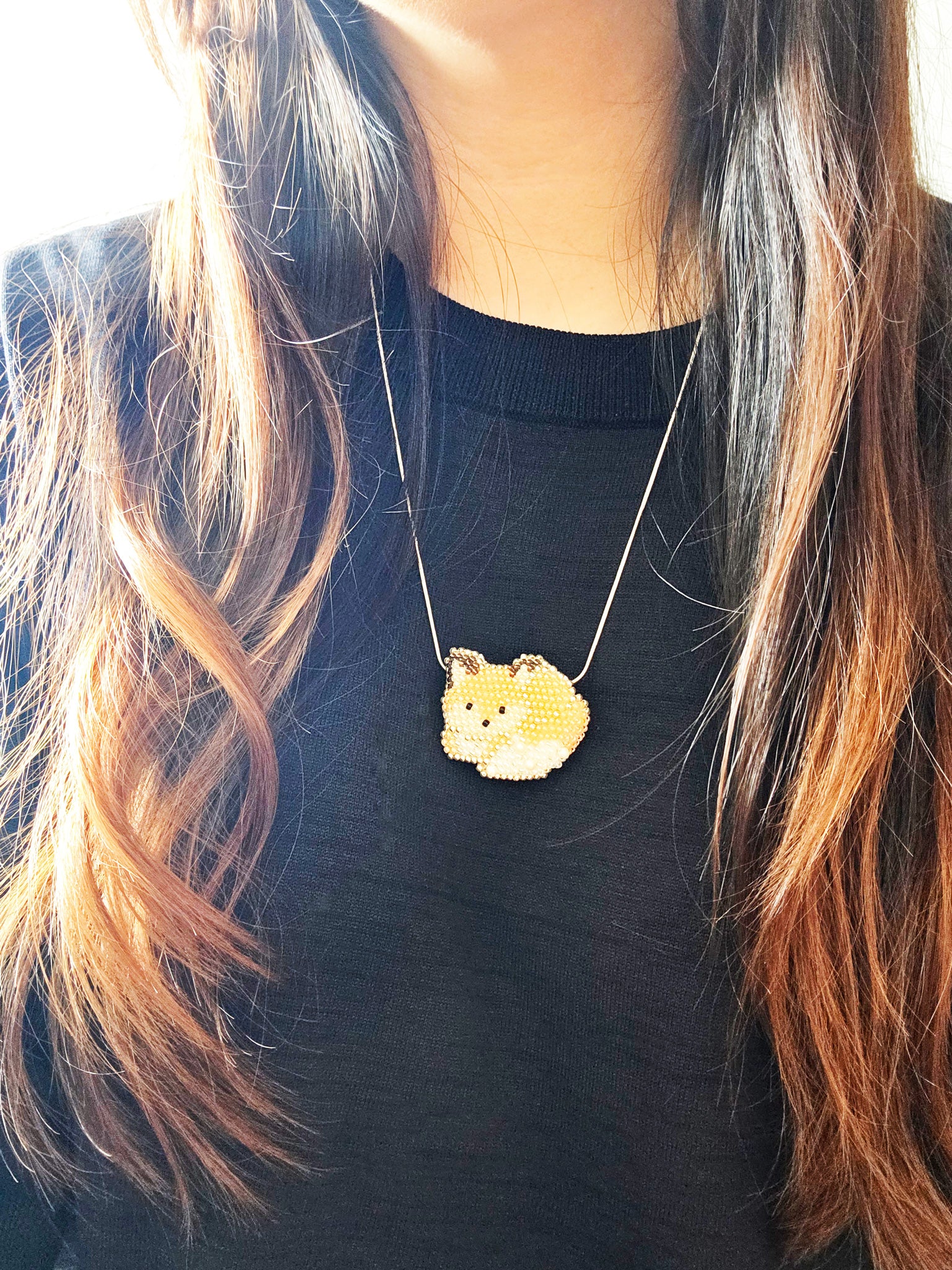 Fox Loaf Necklace Model