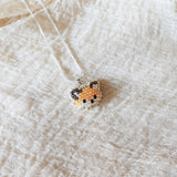 Fox Pendant Necklace Left