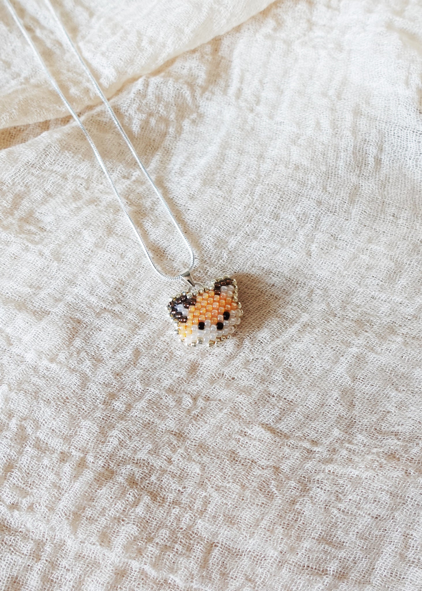 Fox Pendant Necklace Left