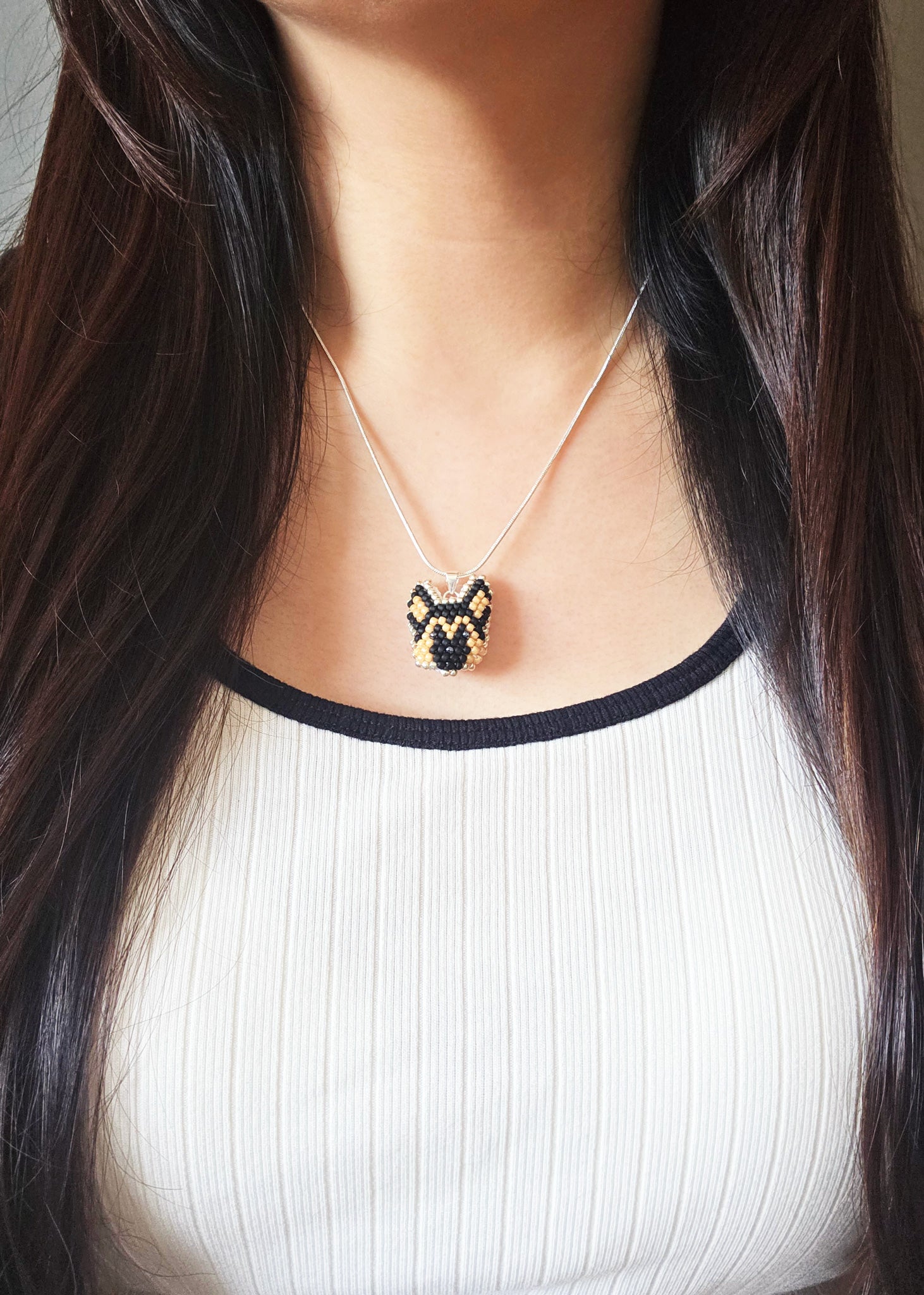 German Shepherd Necklace Model
