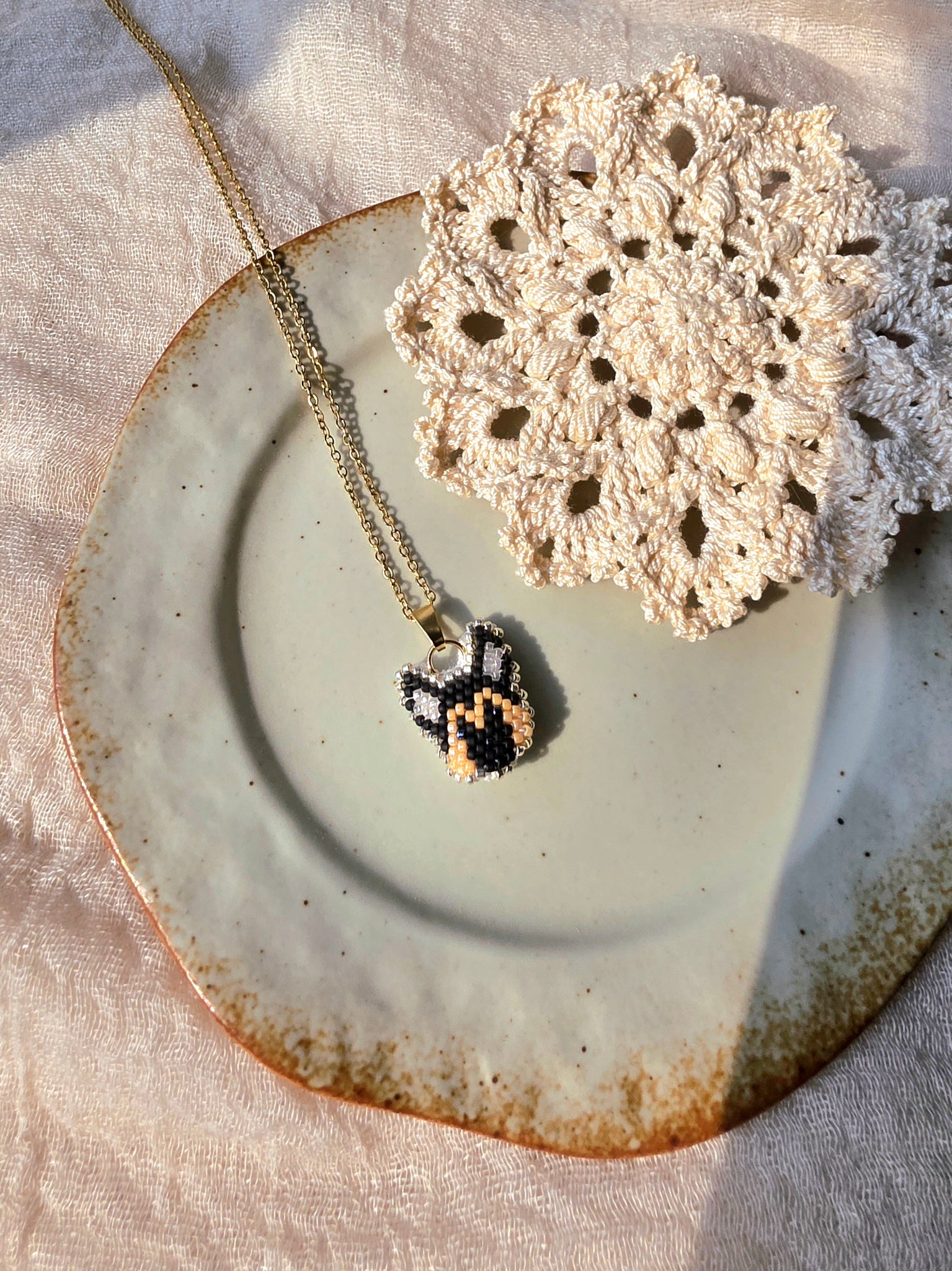 German Shepherd Necklace Left