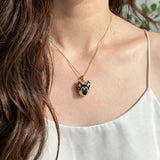 German Shepherd Necklace in Gold Color Model