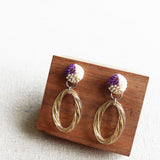 Haven Earrings in Royal Purple Display Front