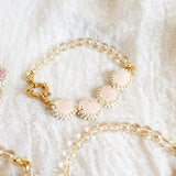 Josie Crystal Bracelet in Blush Pink Group