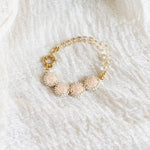 Josie Crystal Bracelet in Blush Pink Top