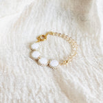 Josie Crystal Bracelet in Cloud White Right 2