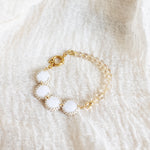 Josie Crystal Bracelet in Cloud White Right