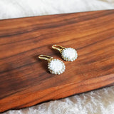 Kaylee Drop Earrings in Cloud White Display Left