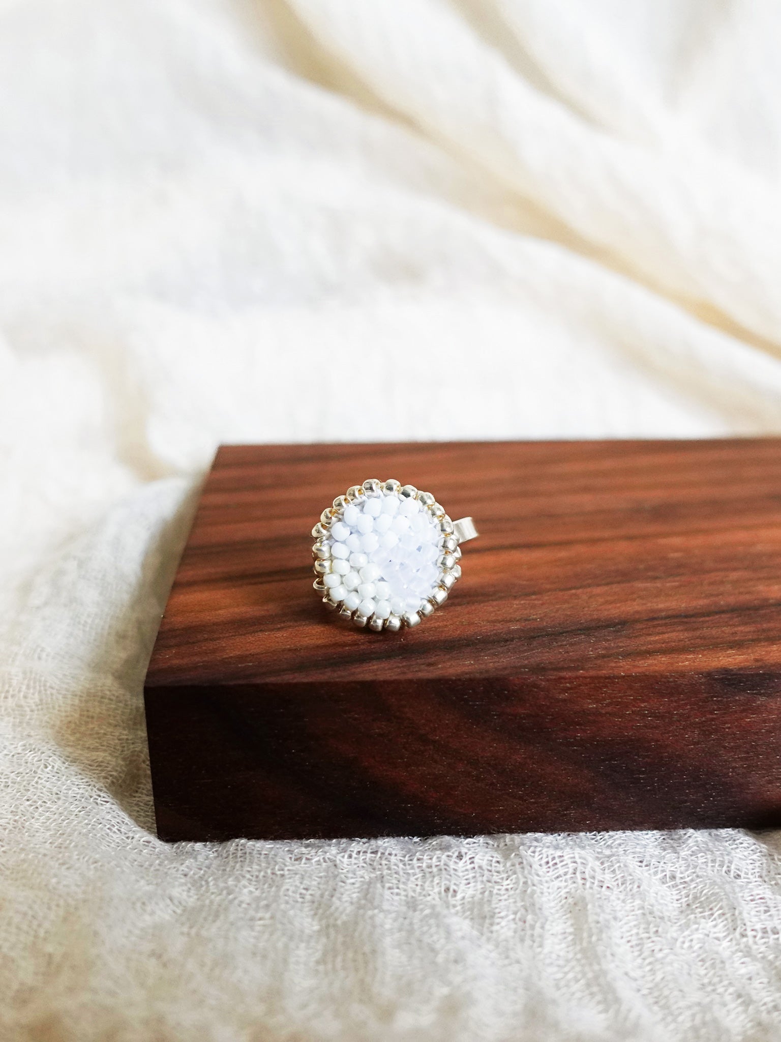 Kaylee Ring in Cloud White Display Front