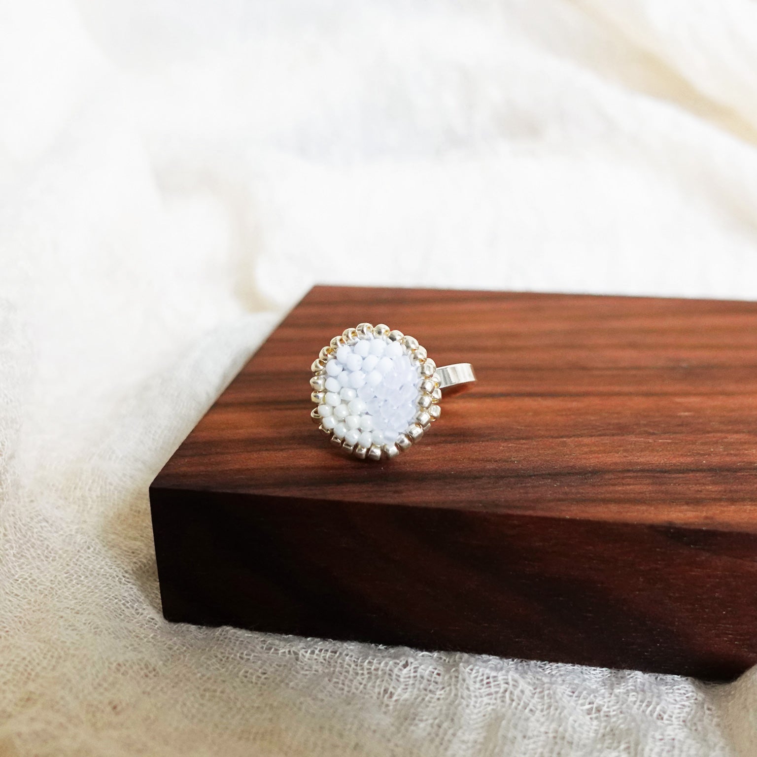 Kaylee Ring in Cloud White Display Right