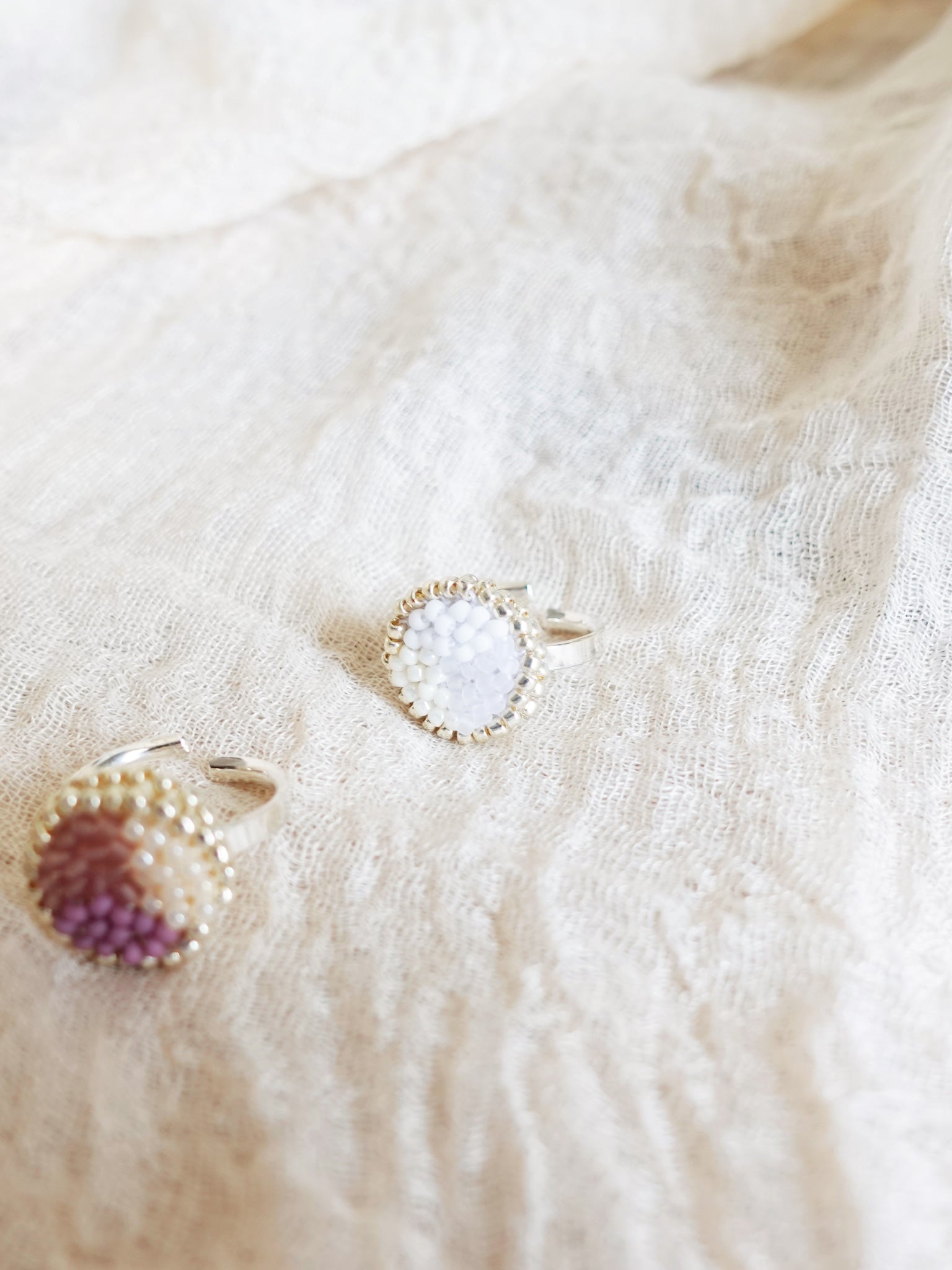 Kaylee Ring in Cloud White Right