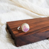 Kaylee Ring in Mauve Purple Display Left
