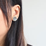 Kaylee Stud Earrings in Grey Model