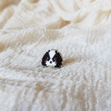 King Charles Spaniel Ring in Tricolor Right