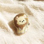 Lion Brooch Pin Front