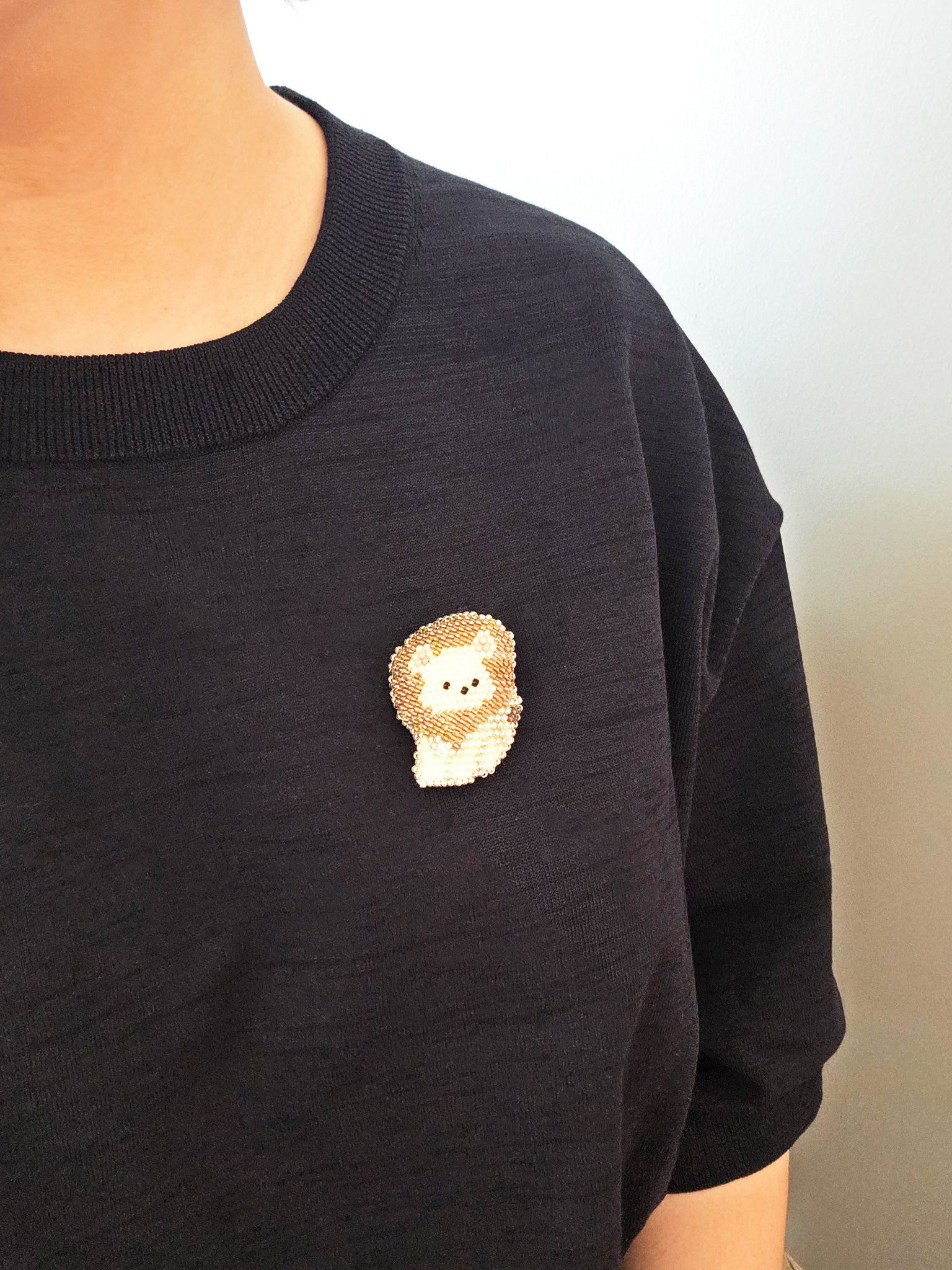 Lion Brooch Pin Model