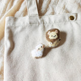 Lion Small Sheep Brooch Pin Bag