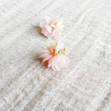 Luna Bloom Stud Earrings in Pink Right Right