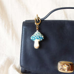 Magical Mushroom Charm in Blue Bag
