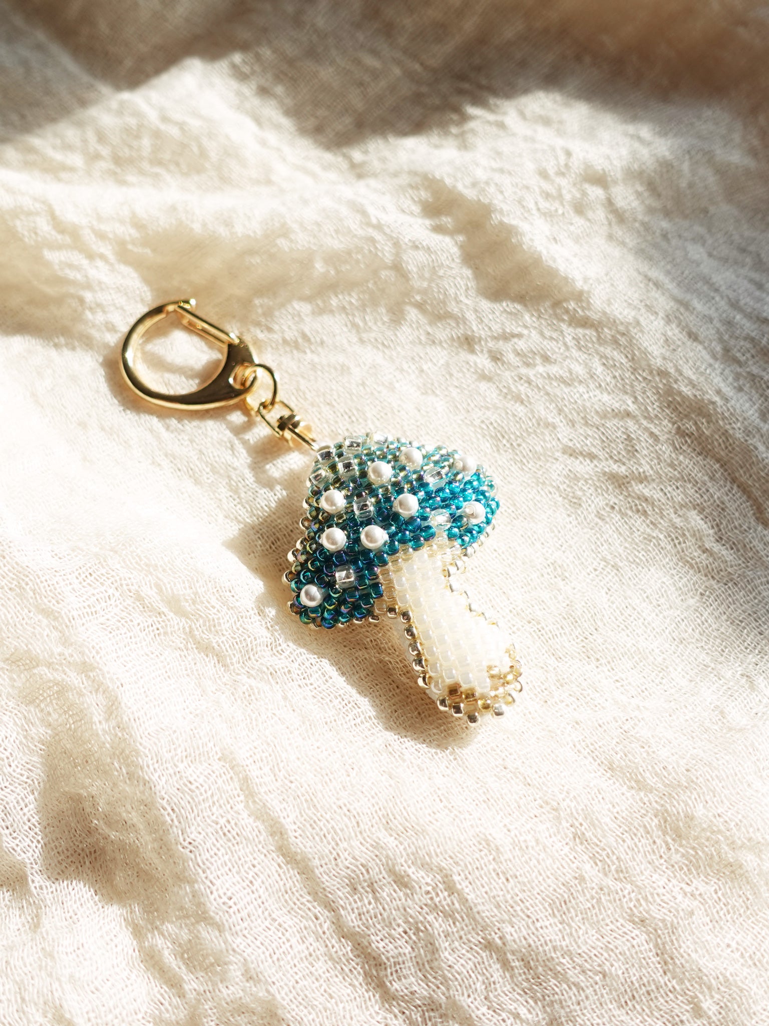 Magical Mushroom Charm in Blue Left