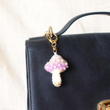 Magical Mushroom Charm in Purple Bag Front