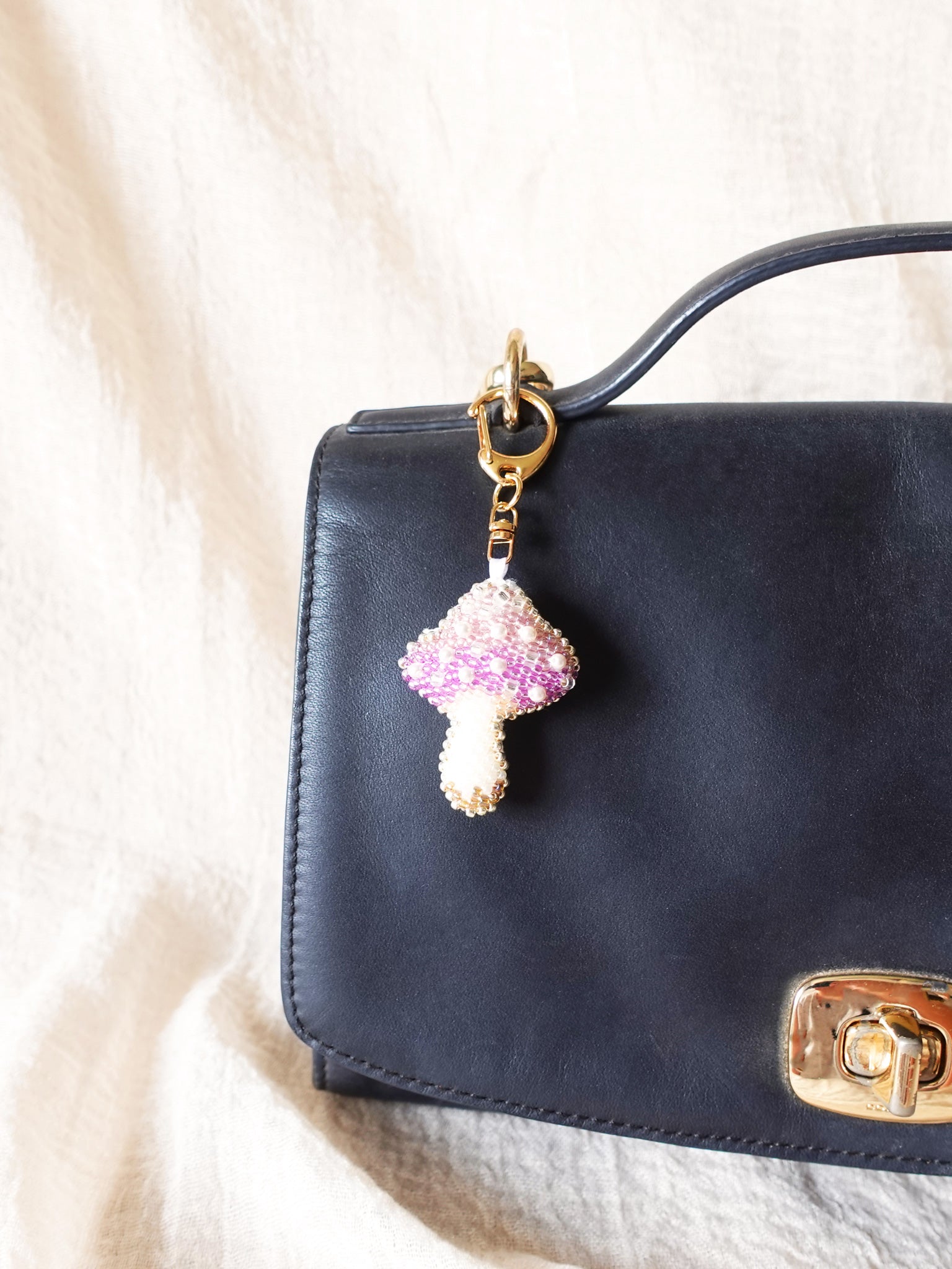 Magical Mushroom Charm in Purple Bag