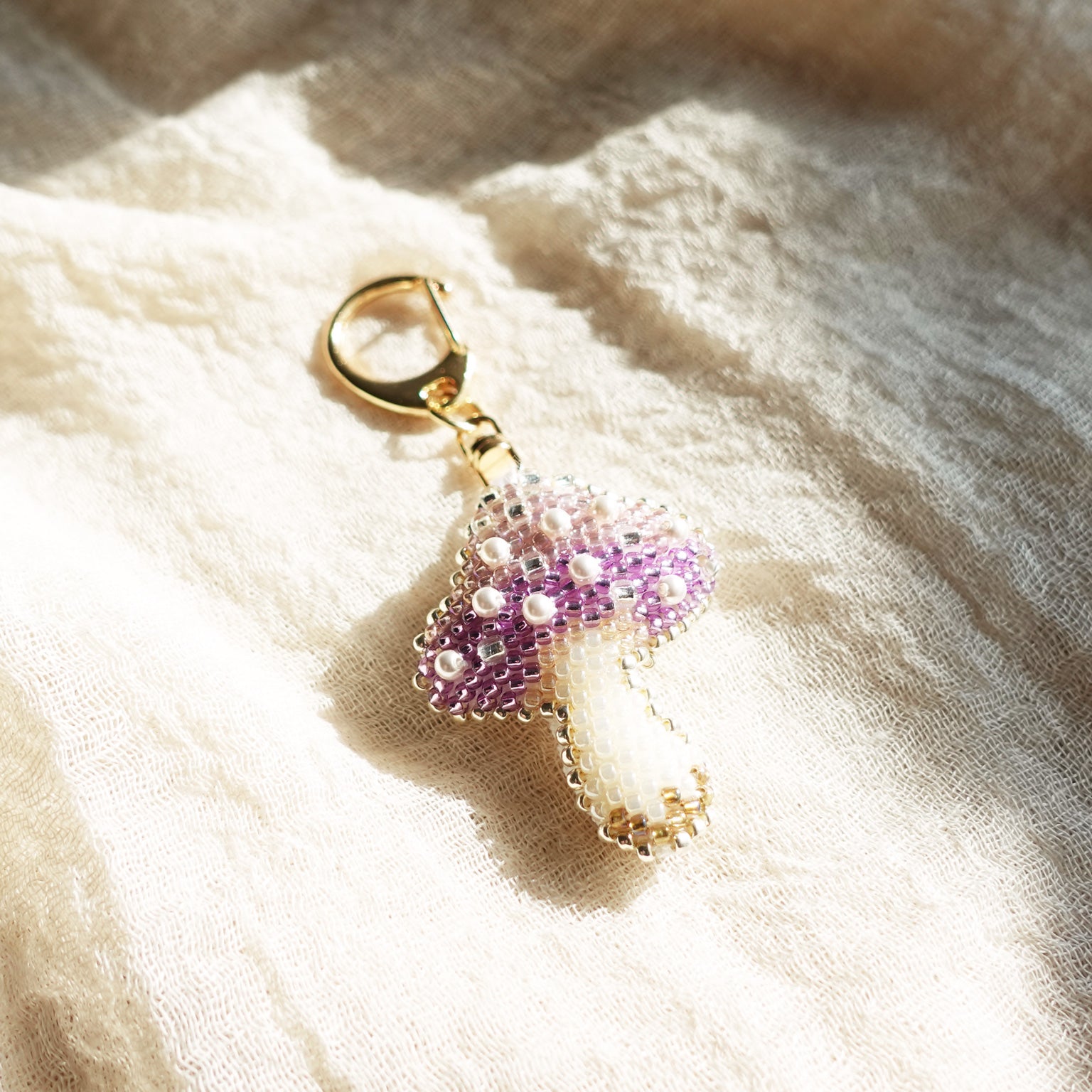 Magical Mushroom Charm in Purple Front