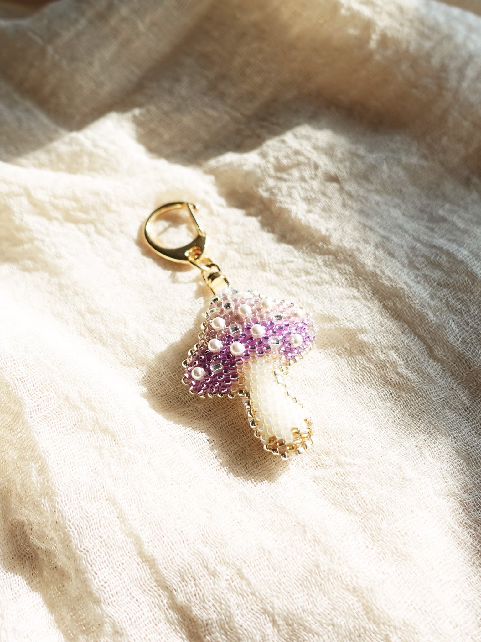 Magical Mushroom Charm in Purple Front