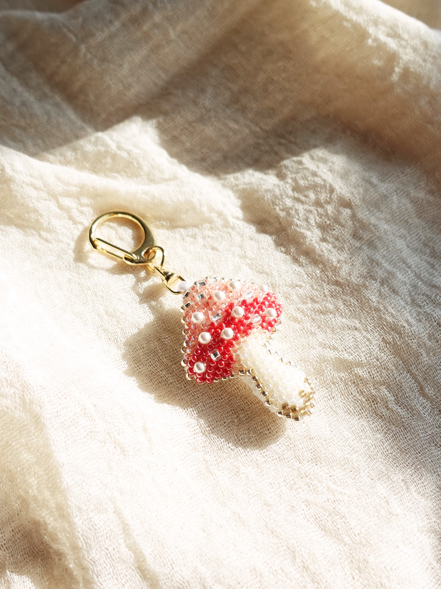 Magical Mushroom Charm in Red Left