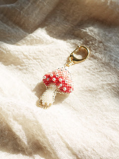 Magical Mushroom Charm in Red Right