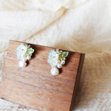Marigold Lilith Earrings in Blue Display Right