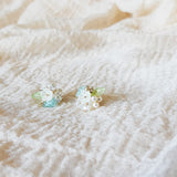 Marigold Stud Earrings in Blue Right