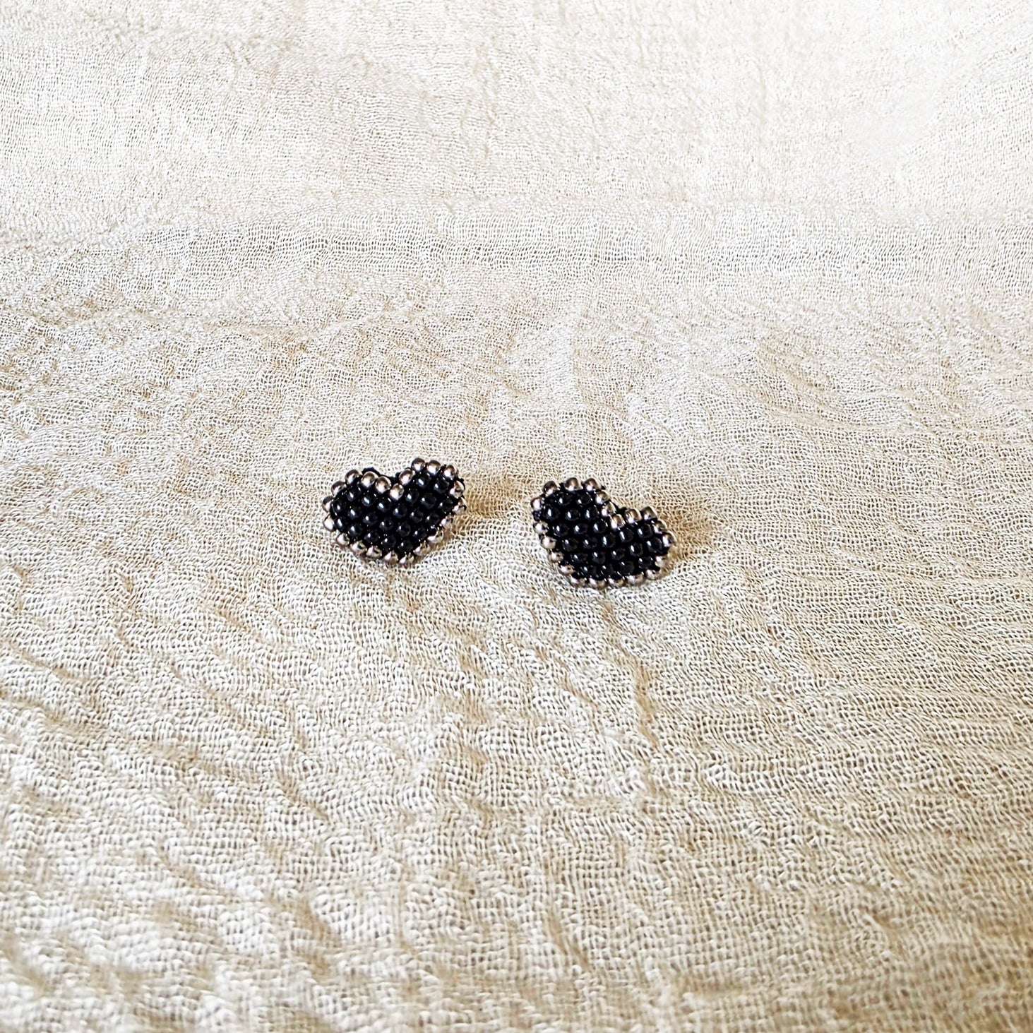Midnight Amour Stud Earrings Front