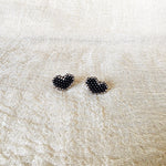 Midnight Amour Stud Earrings Front