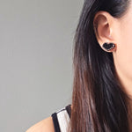 Midnight Amour Stud Earrings Model