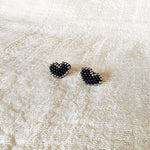 Midnight Amour Stud Earrings Right