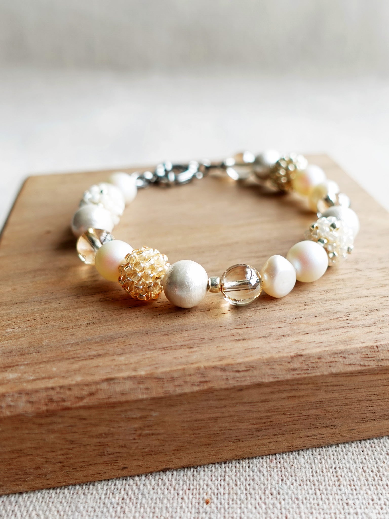 Moon Bracelet in Ivory Display