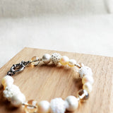 Moon Bracelet in White Back