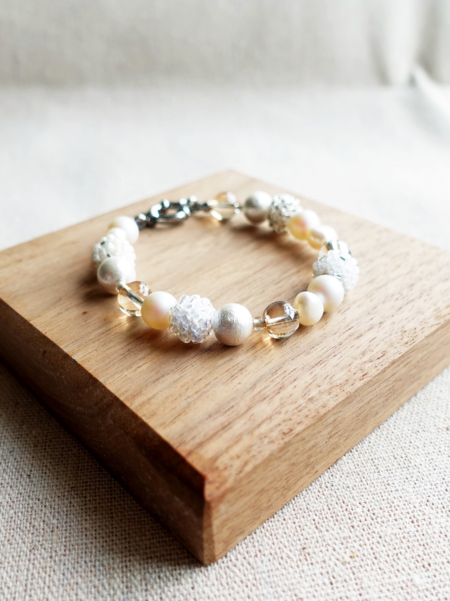 Moon Bracelet in White Display